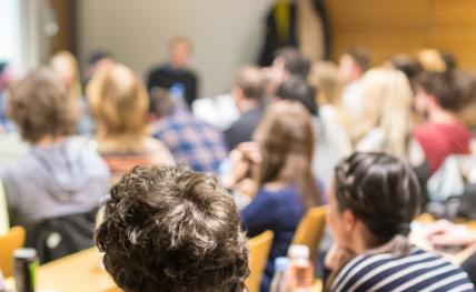 Etudiants dans un amphi