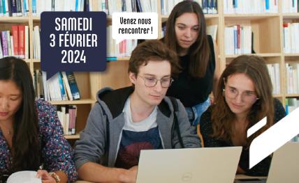Visuel de La journée Portes ouvertes de l'ENSEGID samedi 3 février 2024