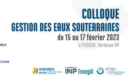 Colloque gestion des eaux souterraines