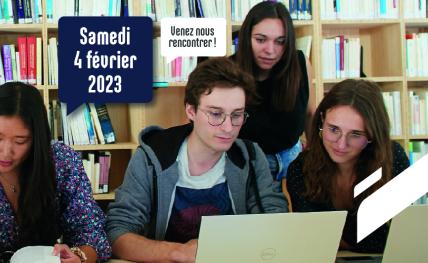 Visuel de La journée Portes ouvertes de l'ENSEGID samedi 4 février 2023