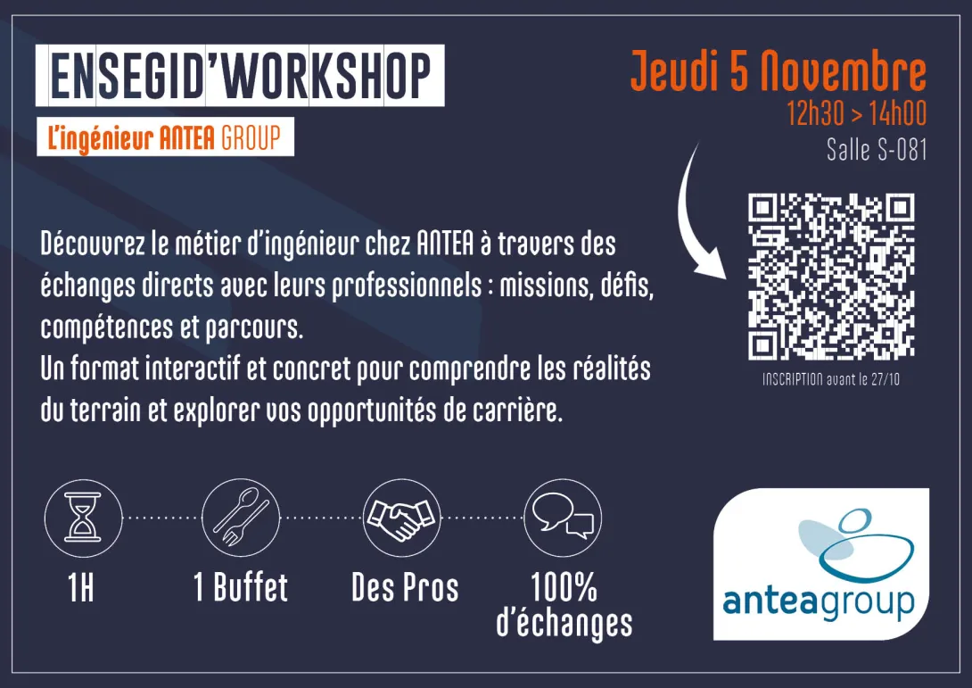 ENSEGID'Workshop - L'ingénieur Antea Group