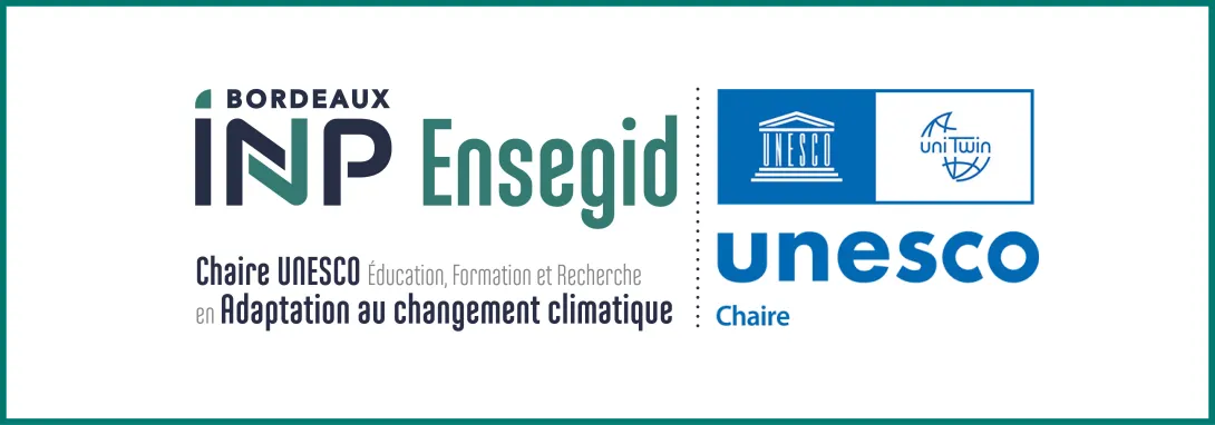 Nouveau Logo de la chaire UNESCO Chaire UNESCO Éducation, Formation et Recherche en Adaptation au changement climatique