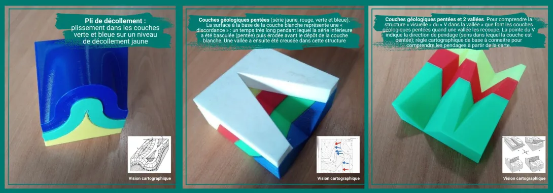 Objets pédagogiques 3d pour les enseignements en géologie